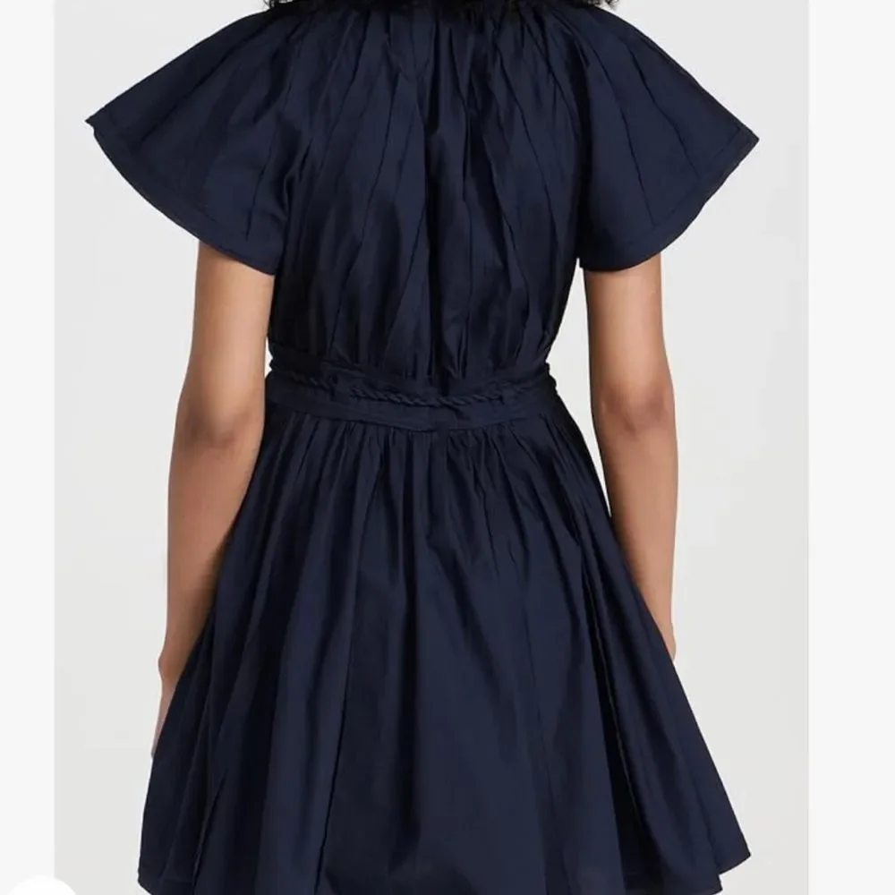 NEW Ulla Johnson Jessa Navy Mini Dress with Tie Waist